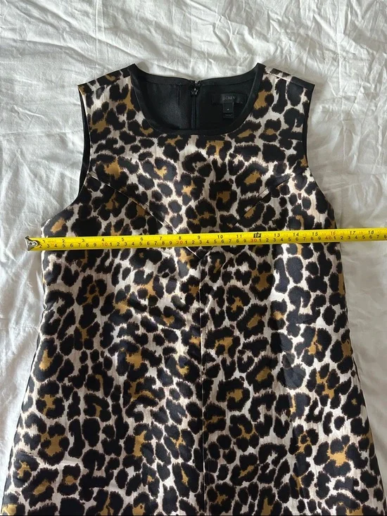 J. Crew Leopard Print Sleeveless Dress 4 - Picture 7 of 7